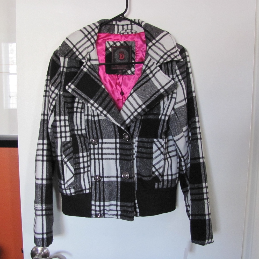 NWT- NYC DOLLHOUSE JUNIORS MDCOAT W/DETACHABLE HOOD - Picture 2 of 8